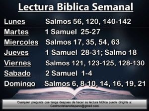 Lectura Biblica Semanal CCH #16