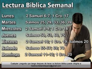 Lectura Biblica Semanal CCH #19