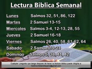 Lectura Biblica Semanal CCH #20