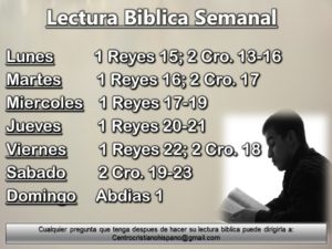 Lectura Biblica Semanal CCH #26