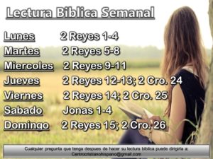 Lectura Biblica Semanal CCH #27