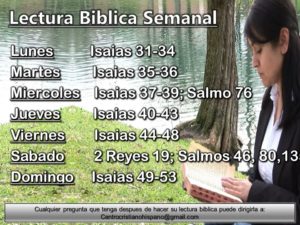 Lectura Biblica Semanal CCH #30
