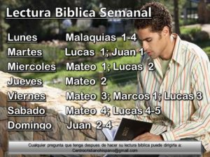 Lectura Biblica Semanal CCH #40