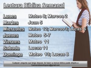 Lectura Biblica Semanal CCH #41