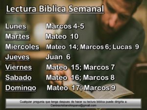 Lectura Biblica Semanal CCH #42