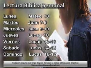 Lectura Biblica Semanal CCH #43