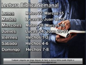 Lectura Biblica Semanal CCH #46