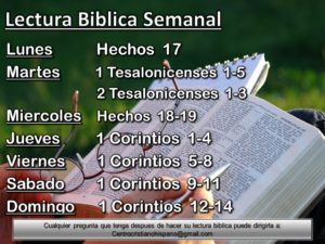 Lectura Biblica Semanal CCH #48